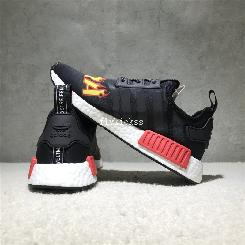 Thrasher X Adidas NMD Black Real Boost